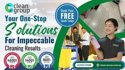 What steps are involved in hiring commercial cleaners from Clean Group?